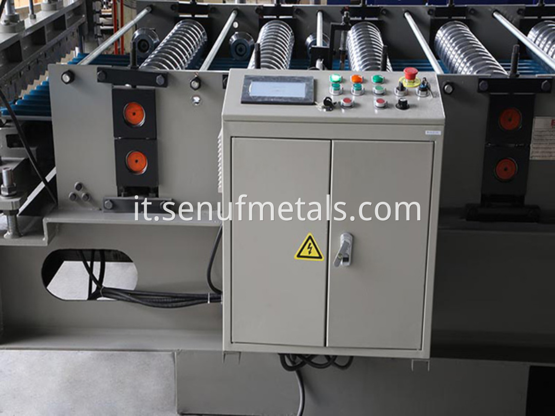 Corrugated forming machine PLC control system